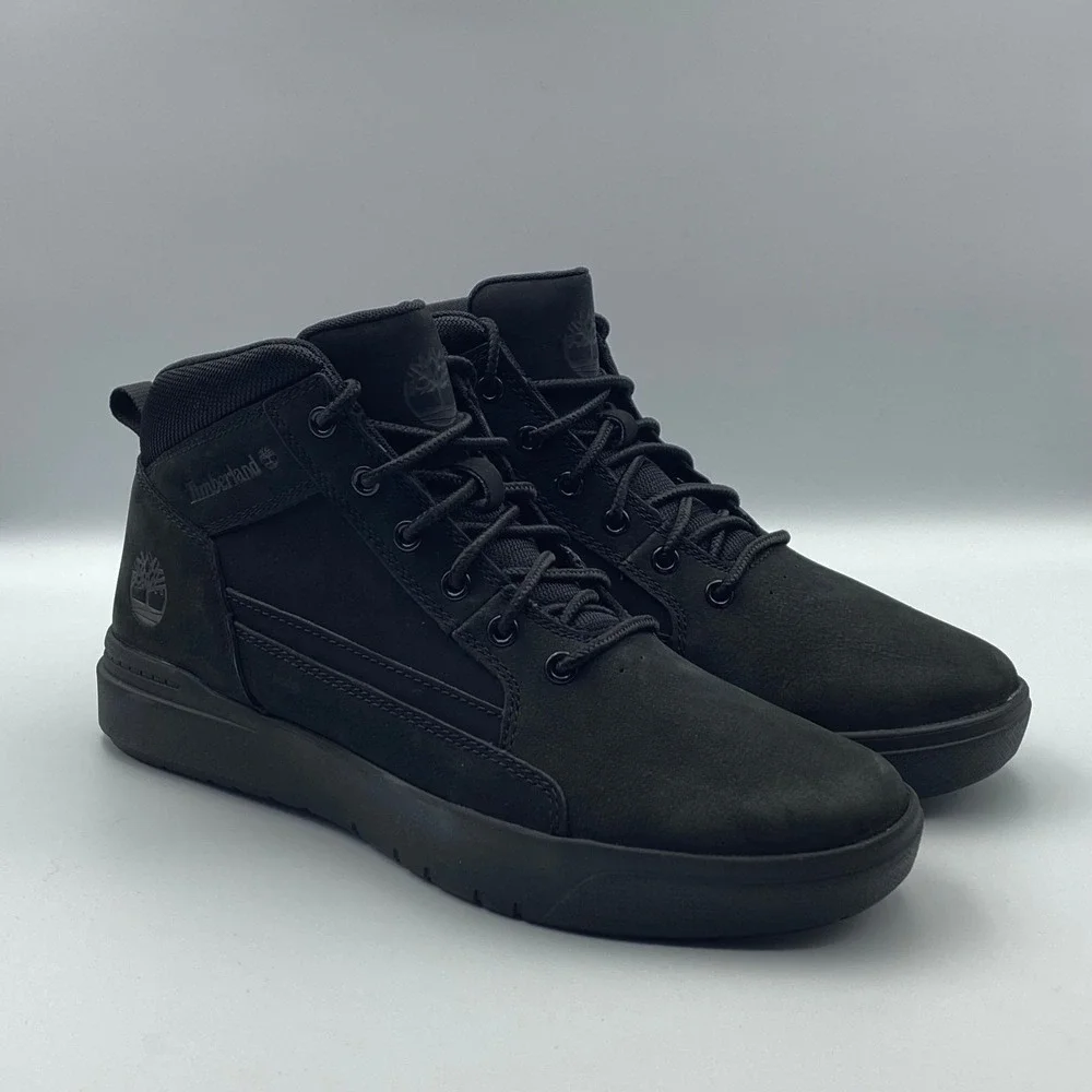NEW Timberland Allston Mid Sneaker Shoes‎ Boots TB0A69V5EQ4 Black Mens Size 9.5